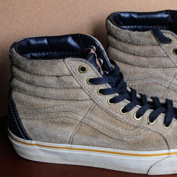 Vans Cali. Sk8-Hi 46 El Jefe tan/black. Great use condition. Men's 8 - Picture 5 of 16